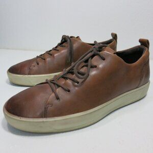 Ecco Danish Design Soft Leather Casual Comfort Oxfords Shoes Mens Footwear Sz 43